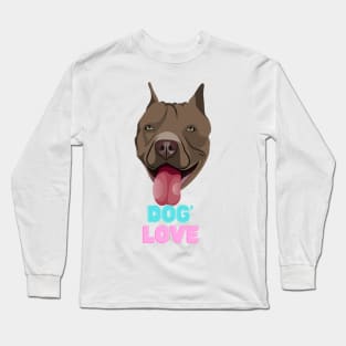 Love dogs my family Long Sleeve T-Shirt